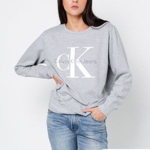 CALVIN KLEIN GREY SWEATSHIRT
